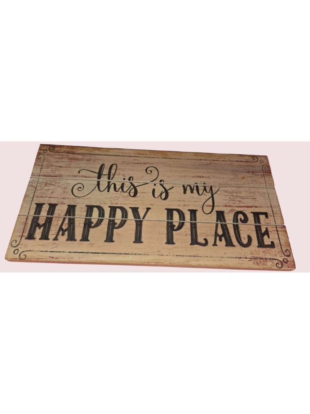 This Is My Happy Place Rustic Wood Wall Sign Home Decor
